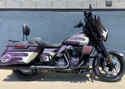 Custom Painted Motorcycle - Distressed  Purple