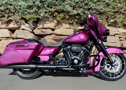 Custom Painted Motorcycle - Vivid Pink
