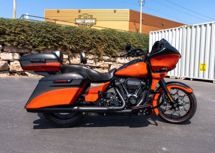 Custom Painted Motorcycle - Burnt Orange