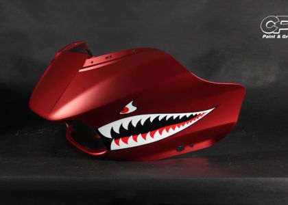 Custom Painted Shark on Fairing