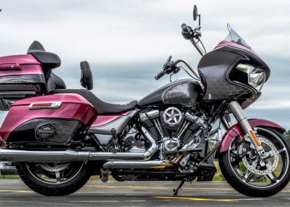 Custom Painted Motorcycle - 2024 Pink and Charcoal